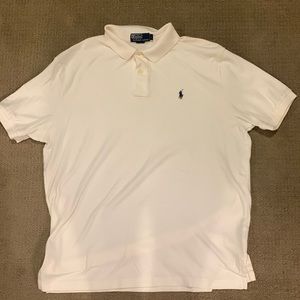 White Short Sleeve Polo